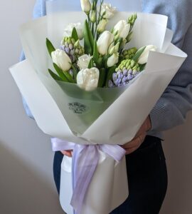Букет з тюльпанами та гіацинтами 'Квіткова мелодія'