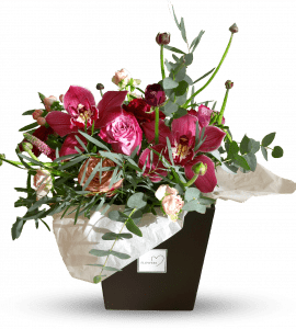 Коробочка з цимбідіумом – Інтернет-магазин квітів STUDIO Flores