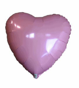 Сердце пастель розовое