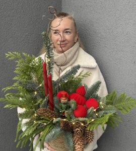 New Year's bouquet on the table 'New Year's magic'