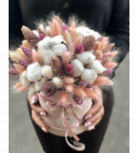 Букет с сухоцветами 'Пушистик' – Интернет-магазин цветов STUDIO Flores