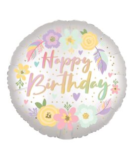 Воздушный шар С Днем Рождения женский – Интернет-магазин цветов STUDIO Flores
