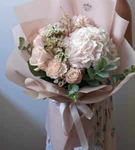 Bouquet of flowers with hydrangea Eva