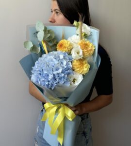 Bouquet with hydrangea Pencils