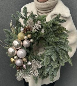 New Year's wreath 'Powder'