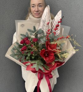 Bouquet аmaryllis' Christmas Star'