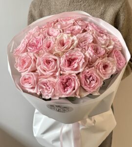 Bouquet 25 Pink Ohara roses